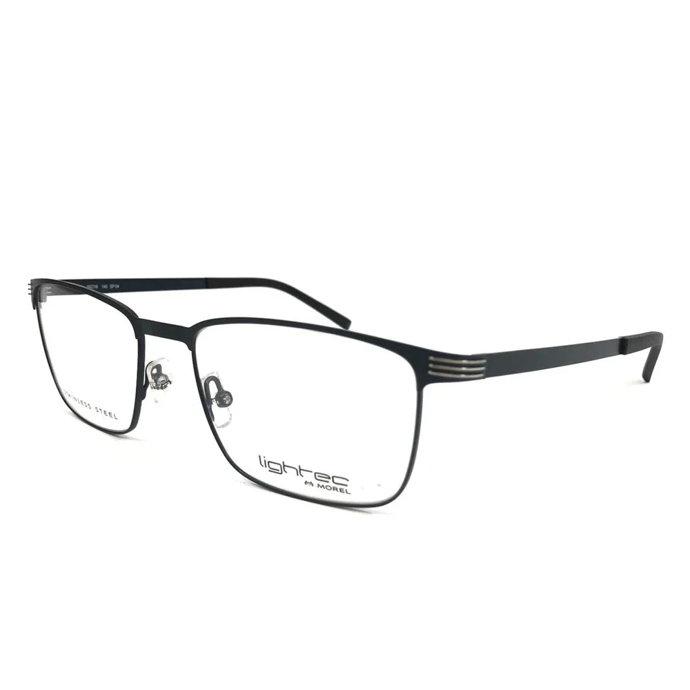 Lightec by Morel Eyeglasses Frames 30064L SP04 Navy Blue Full Rim 55-18-140